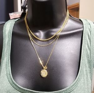 Scorpio Initial "M" Necklace